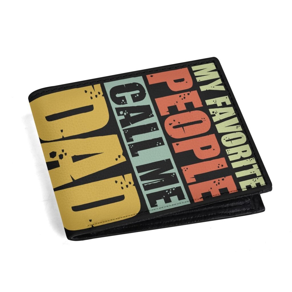 Home Men's Minimalist PU Leather Wallet Paper Folded Wallet