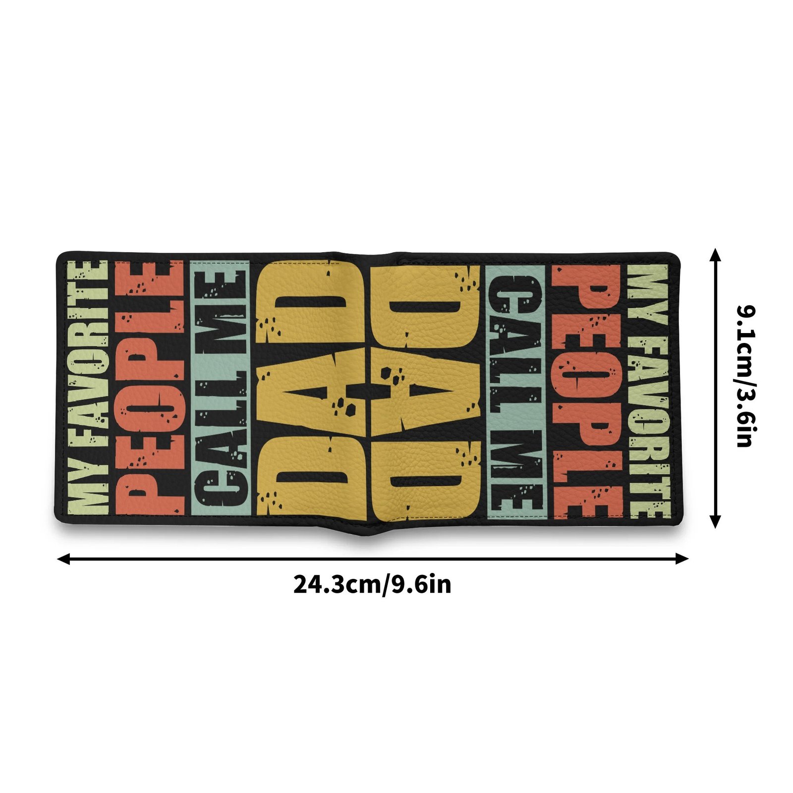 Men's Minimalist PU Leather Wallet Paper Folded Wallet - Image 4