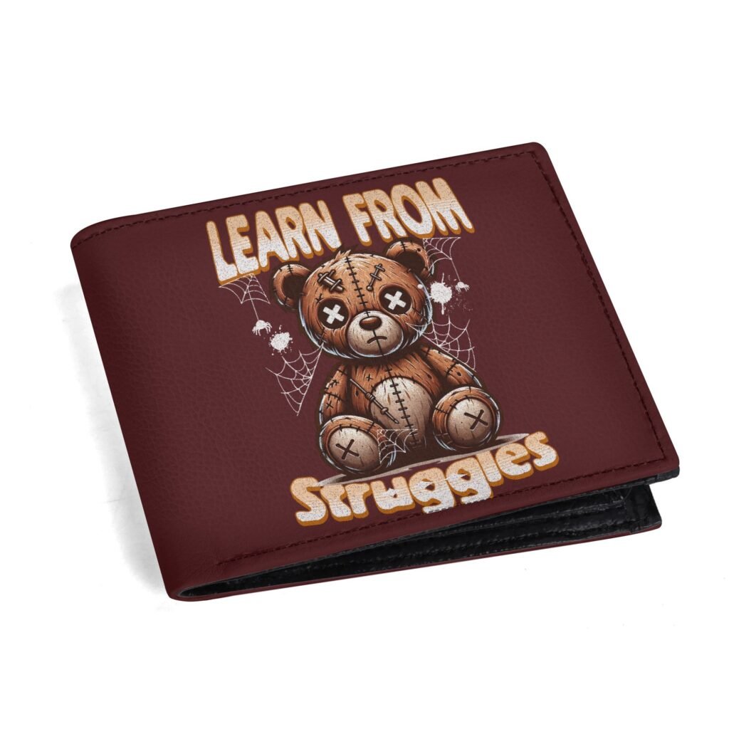 Home Men's Minimalist PU Leather Wallet Paper Folded Wallet