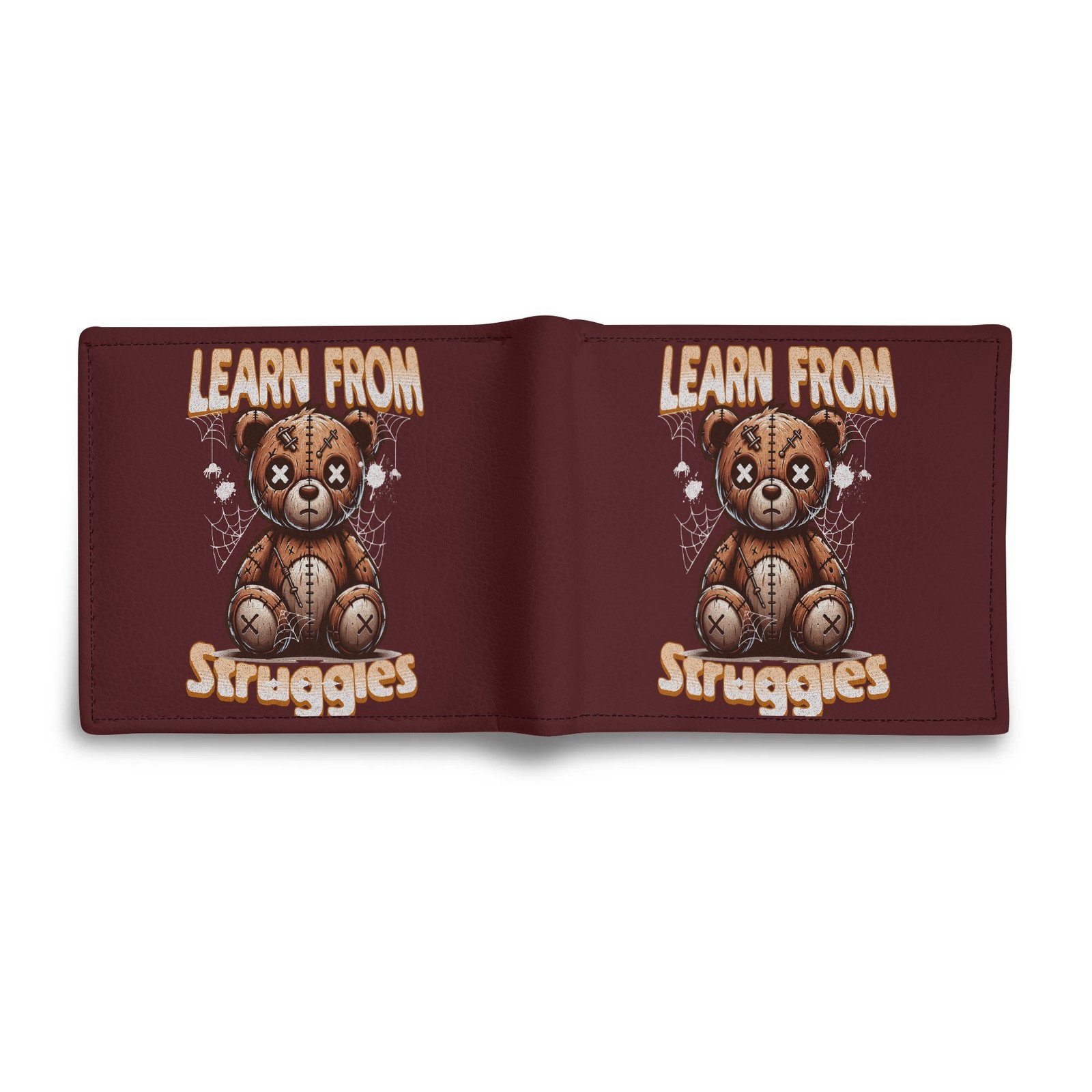 Men's Minimalist PU Leather Wallet Paper Folded Wallet - Image 3