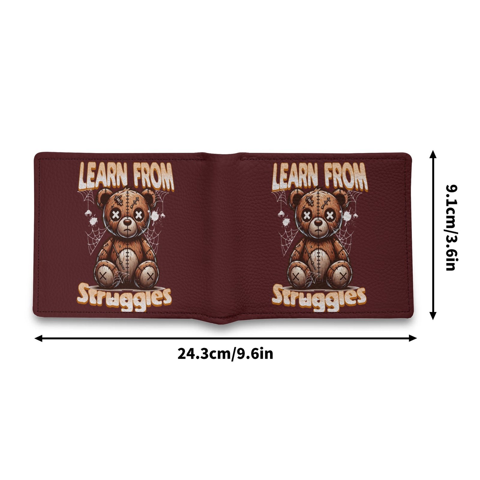 Men's Minimalist PU Leather Wallet Paper Folded Wallet - Image 4