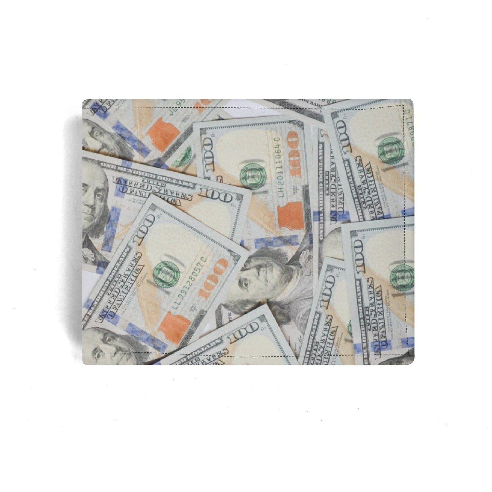 Men's Minimalist PU Leather Wallet Paper Folded Wallet - Image 2