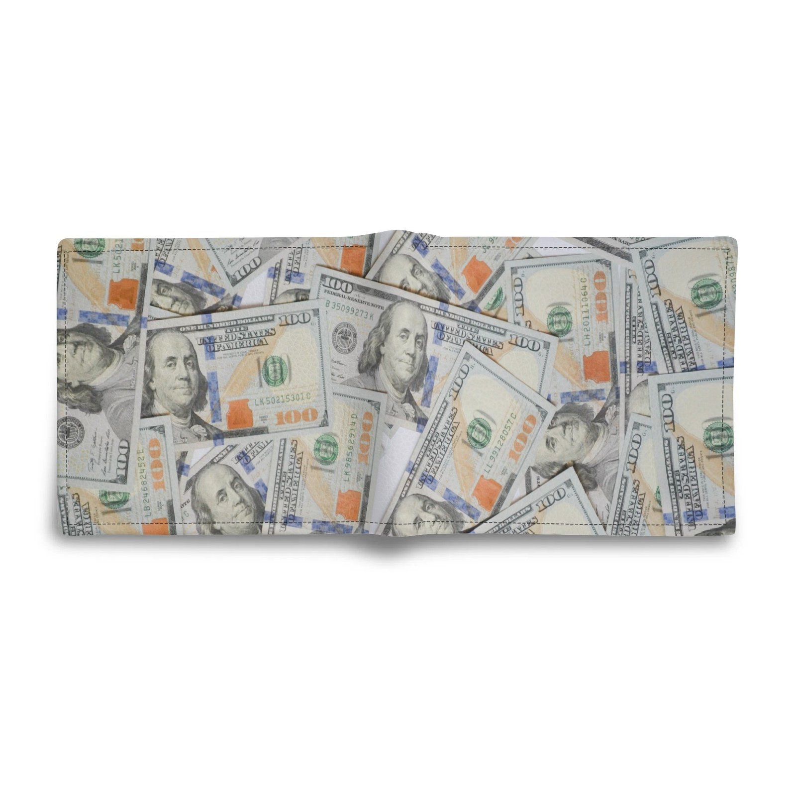 Men's Minimalist PU Leather Wallet Paper Folded Wallet - Image 3