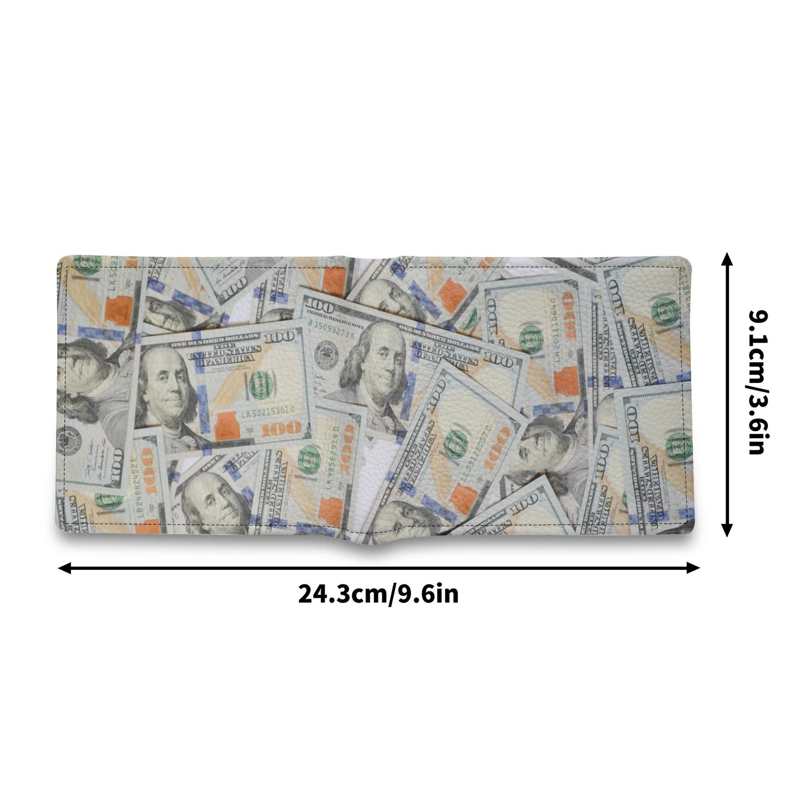 Men's Minimalist PU Leather Wallet Paper Folded Wallet - Image 4