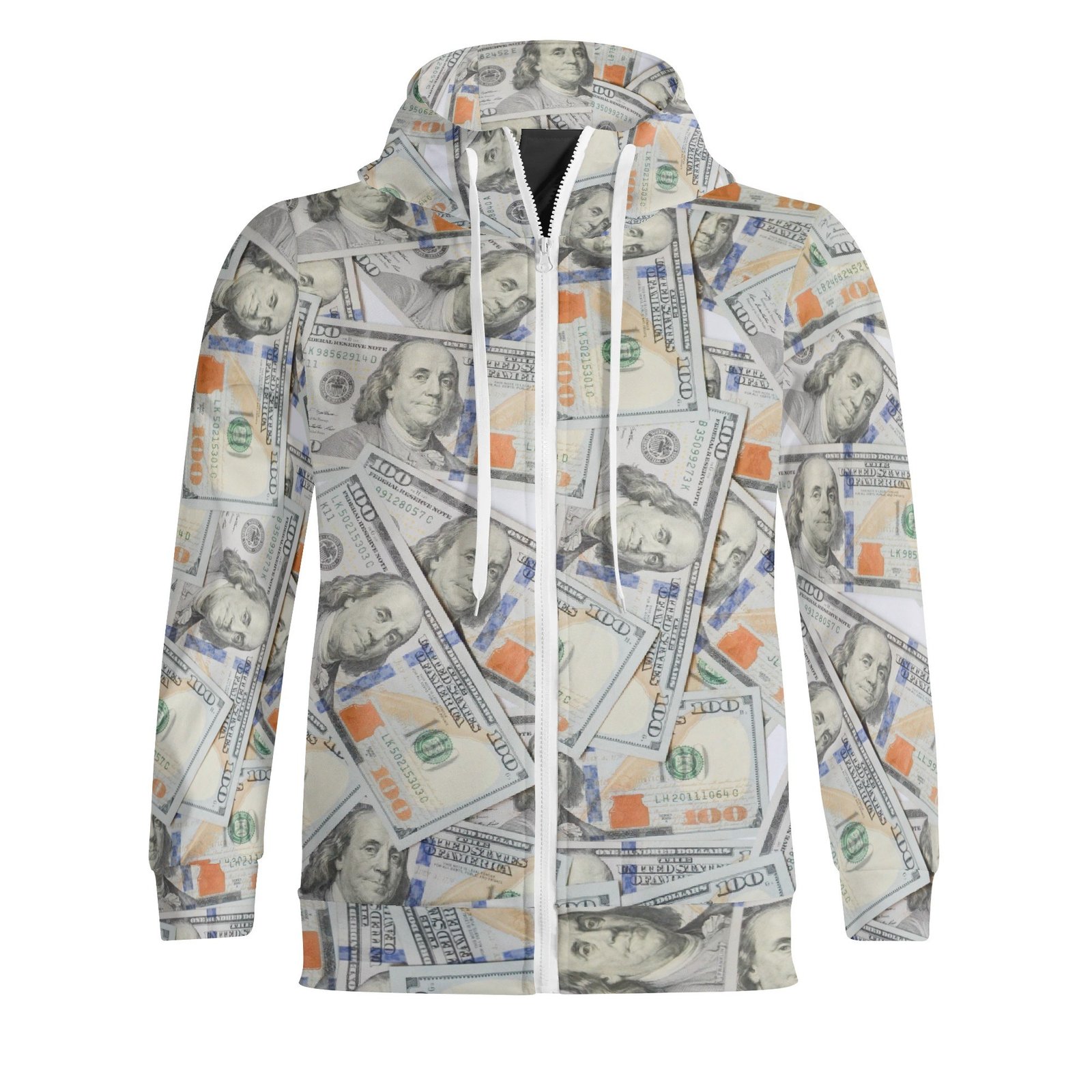 Adult Full Zip Turtleneck Hoodie Streetwear