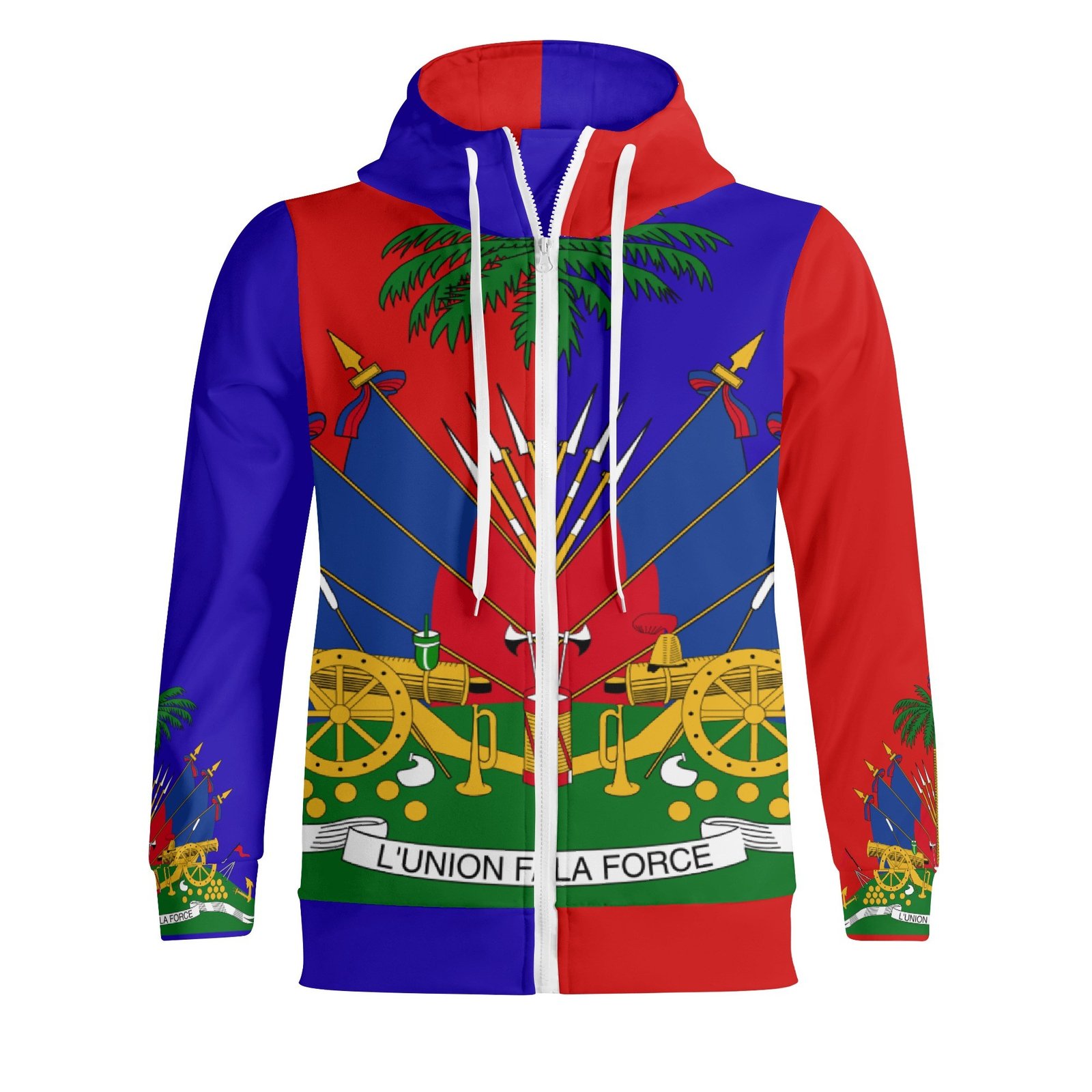 Adult Full Zip Turtleneck Hoodie Streetwear