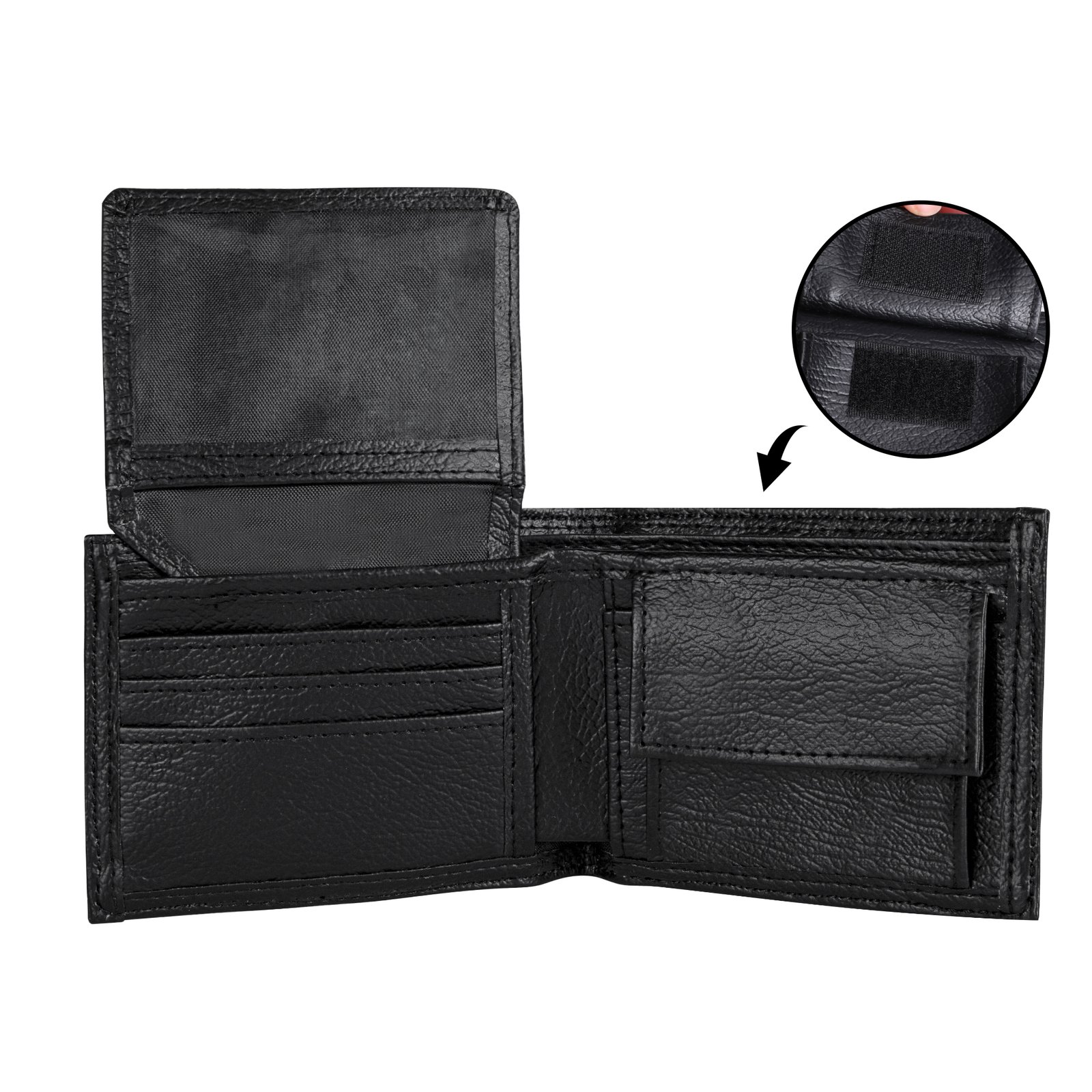 Men's Minimalist PU Leather Wallet Paper Folded Wallet - Image 6