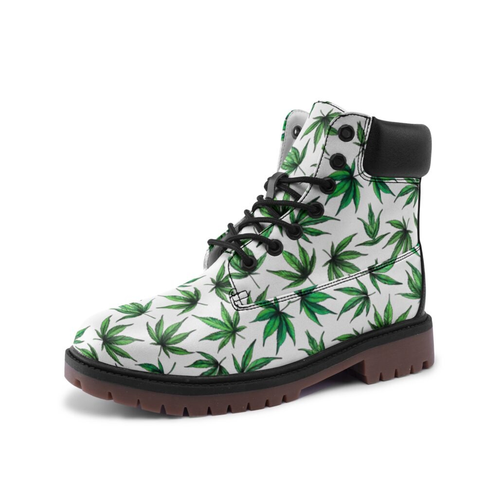 Premium Lightweight Microfiber Leather Chukka Boots-Leaves