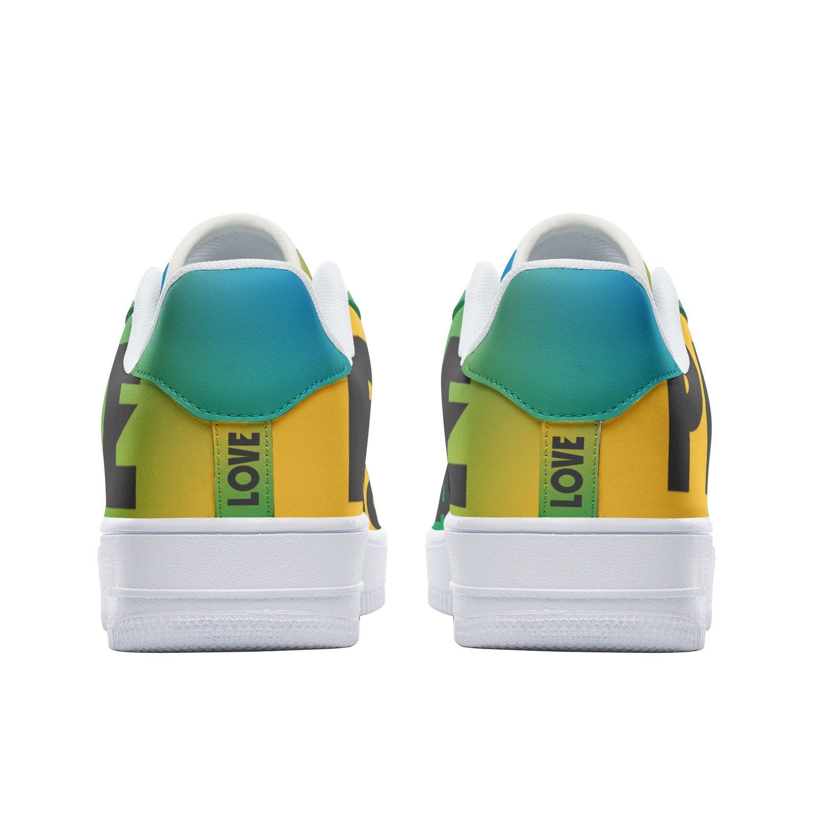 Unisex Low Top Leather Sneakers- PEACE&LOVE - Image 5