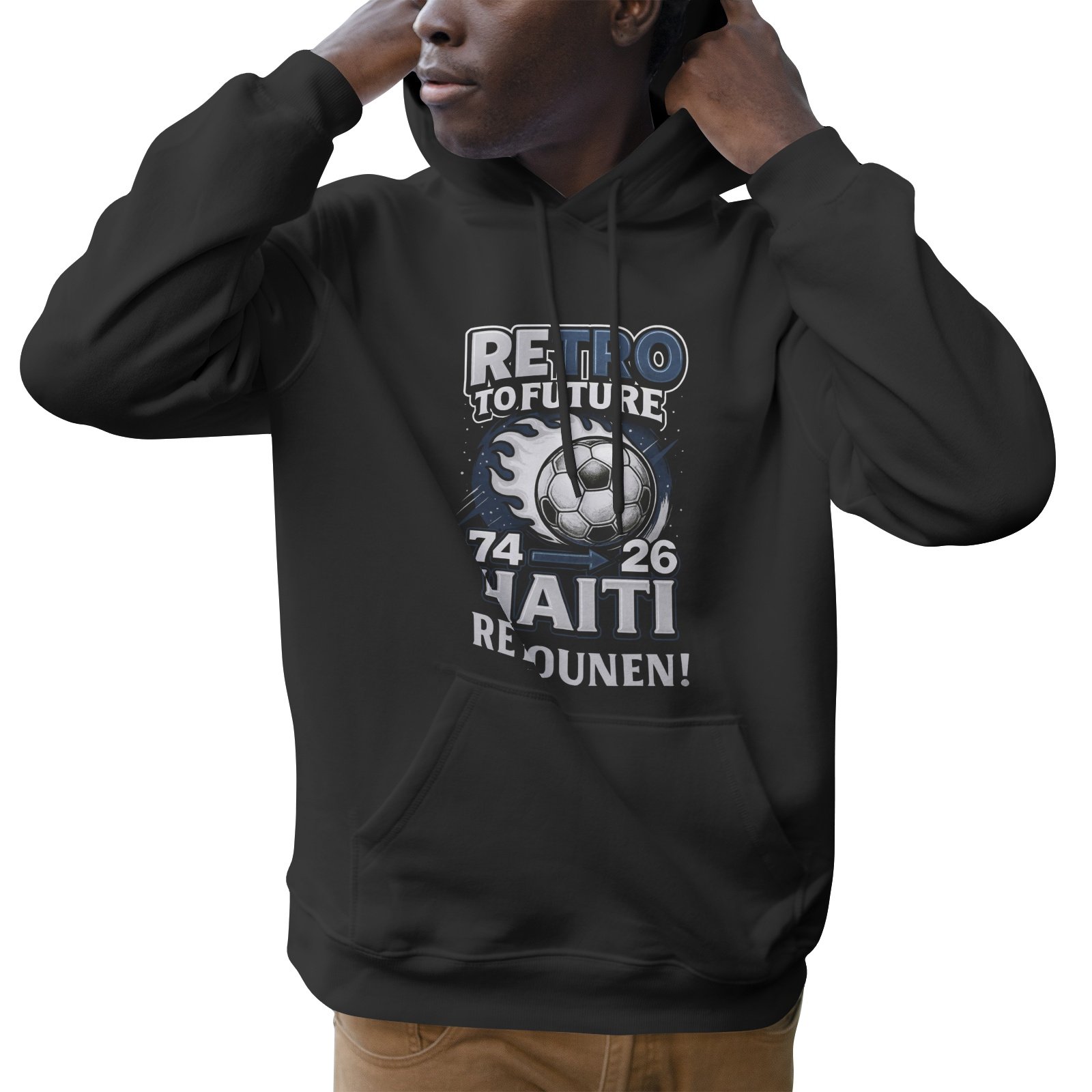 Men's Soft Cotton Hoodies_Haiti WorldCup - Image 3