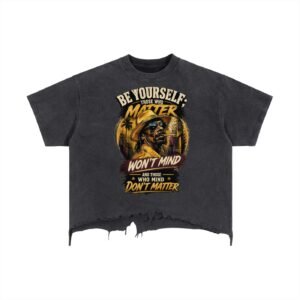 Vintage Wash Boxy Distressed Hem T-Shirt